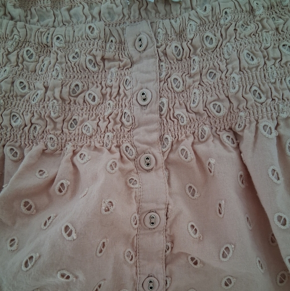 House Of Harlow 1960/ Peach Sleeveless Babydoll Top/ Cotton/ Size US M - Picture 7 of 14